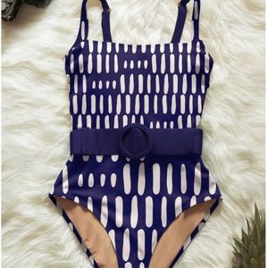 Averie Amada Belted One Piece Swimsuit